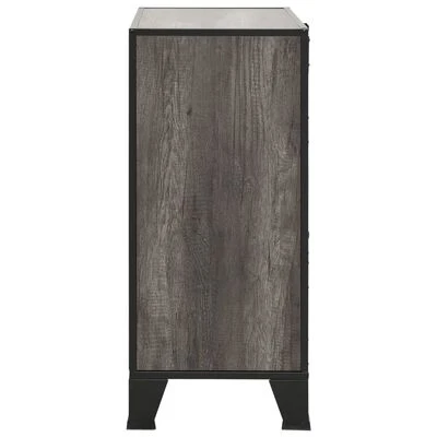 VidaXL Armoire de rangement Gris 72x36x82 cm Métal et MDF 4 VidaXL Armoire de rangement Gris 72x36x82 cm Métal et MDF – Image 4