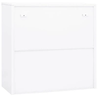 VidaXL Armoire de bureau Blanc 90x40x90 cm Acier 4 VidaXL Armoire de bureau Blanc 90x40x90 cm Acier – Image 4
