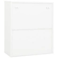 VidaXL Armoire de bureau Blanc 90x40x105 cm Acier 9 VidaXL Armoire de bureau Blanc 90x40x105 cm Acier -Casiers Soldes Boutique image 4 335934