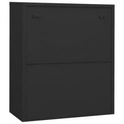 VidaXL Armoire de bureau Anthracite 90x40x105 cm Acier -Casiers Soldes Boutique image 4 335937