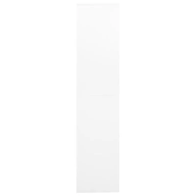 VidaXL Armoire de bureau Blanc 90x40x180 cm Acier et verre trempé 4 VidaXL Armoire de bureau Blanc 90x40x180 cm Acier et verre trempé – Image 4