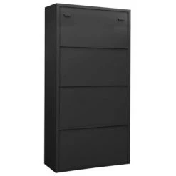 VidaXL Armoire de bureau Anthracite 90x40x180 cm Acier 9 VidaXL Armoire de bureau Anthracite 90x40x180 cm Acier -Casiers Soldes Boutique image 4 335945