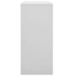 VidaXL Armoire de bureau porte coulissante Gris clair 90x40x90cm Acier -Casiers Soldes Boutique image 4 335951