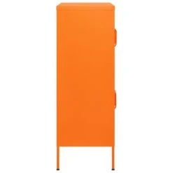 VidaXL Armoire de rangement Orange 80x35x101,5 cm Acier -Casiers Soldes Boutique image 4 336138