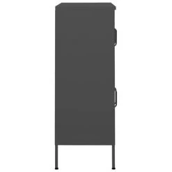 VidaXL Armoire de rangement Anthracite 80x35x101,5 cm Acier -Casiers Soldes Boutique image 4 336141
