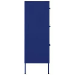 VidaXL Armoire à tiroirs Bleu marine 80x35x101,5 cm Acier -Casiers Soldes Boutique image 4 336145