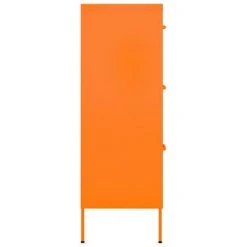 VidaXL Armoire à tiroirs Orange 80x35x101,5 cm Acier -Casiers Soldes Boutique image 4 336147