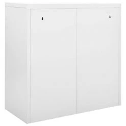 VidaXL Armoire à portes coulissantes Gris 90x40x90 cm Acier -Casiers Soldes Boutique image 4 336430