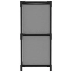 VidaXL Armoire de rangement 4 paniers en tissu Gris 63x30x71 cm Acier 9 VidaXL Armoire de rangement 4 paniers en tissu Gris 63x30x71 cm Acier -Casiers Soldes Boutique image 4 337255