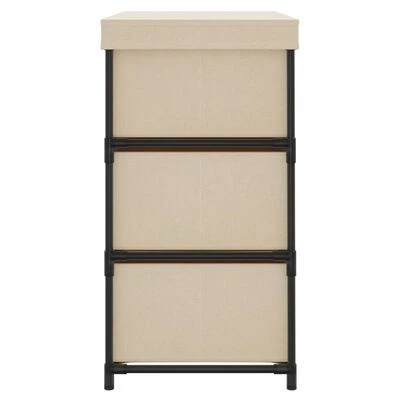 VidaXL Armoire de rangement avec 6 tiroirs 55x29x55 cm Crème Acier 4 VidaXL Armoire de rangement avec 6 tiroirs 55x29x55 cm Crème Acier – Image 4