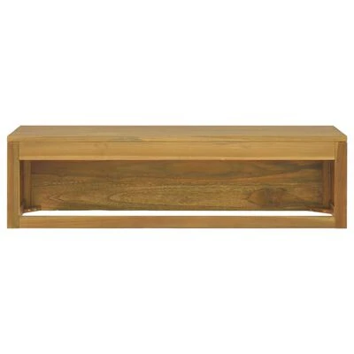 VidaXL Armoire murale de salle de bain 110x45x30 cm Teck solide 4 VidaXL Armoire murale de salle de bain 110x45x30 cm Teck solide â Image 4