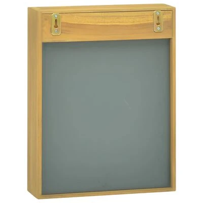 VidaXL Armoire à miroir 30x10x40 cm Bois de teck solide 4 VidaXL Armoire à miroir 30x10x40 cm Bois de teck solide – Image 4