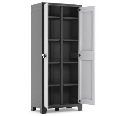 Keter Armoire de rangement polyvalente Titan Noir et gris 182 cm 4 Keter Armoire de rangement polyvalente Titan Noir et gris 182 cm – Image 4