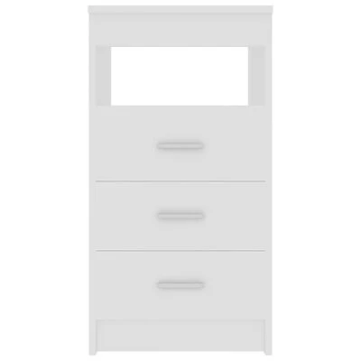 VidaXL Armoire à tiroirs Blanc 40x50x76 cm Bois d'ingénierie 4 VidaXL Armoire à tiroirs Blanc 40x50x76 cm Bois d'ingénierie – Image 4