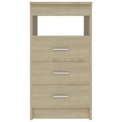 VidaXL Armoire à tiroirs Chêne sonoma 40x50x76 cm Bois d'ingénierie -Casiers Soldes Boutique image 4 801808