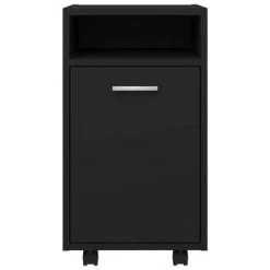 VidaXL Armoire latérale avec roues Noir 33x38x60 cm Aggloméré 9 VidaXL Armoire latérale avec roues Noir 33x38x60 cm Aggloméré -Casiers Soldes Boutique image 4 803048