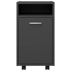 VidaXL Armoire latérale avec roues Gris 33x38x60 cm Aggloméré -Casiers Soldes Boutique image 4 803049