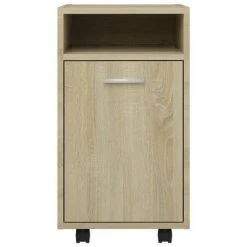 VidaXL Armoire latérale avec roues Chêne Sonoma 33x38x60 cm Aggloméré 9 VidaXL Armoire latérale avec roues Chêne Sonoma 33x38x60 cm Aggloméré -Casiers Soldes Boutique image 4 803050