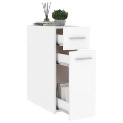 VidaXL Armoire d'apothicaire Blanc 20x45,5x60 cm Aggloméré -Casiers Soldes Boutique image 4 804211