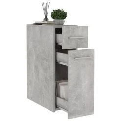 VidaXL Armoire d'apothicaire Gris béton 20x45,5x60 cm Aggloméré 9 VidaXL Armoire d'apothicaire Gris béton 20x45,5x60 cm Aggloméré -Casiers Soldes Boutique image 4 804215
