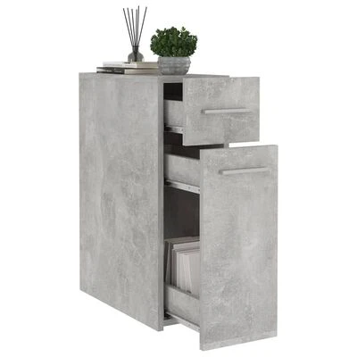 VidaXL Armoire d'apothicaire Gris béton 20x45,5x60 cm Aggloméré 4 VidaXL Armoire d'apothicaire Gris béton 20x45,5x60 cm Aggloméré – Image 4