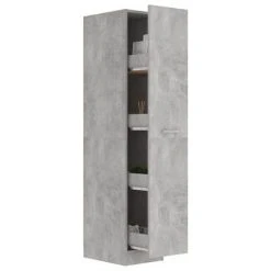 VidaXL Armoire d'apothicaire Gris béton 30x42,5x150 cm Aggloméré 9 VidaXL Armoire d'apothicaire Gris béton 30x42,5x150 cm Aggloméré -Casiers Soldes Boutique image 4 804224