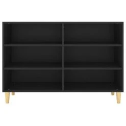 VidaXL Buffet Noir 103,5x35x70 cm Aggloméré -Casiers Soldes Boutique image 4 806032