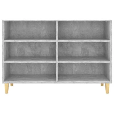 VidaXL Buffet Gris béton 103,5x35x70 cm Aggloméré 4 VidaXL Buffet Gris béton 103,5x35x70 cm Aggloméré – Image 4