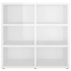 VidaXL Armoire à chaussures Blanc brillant 52,5x30x50 cm -Casiers Soldes Boutique image 4 808696