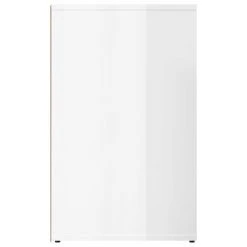 VidaXL Armoire de dressing Blanc brillant 80x40x65cm Bois d'ingénierie -Casiers Soldes Boutique image 4 808852
