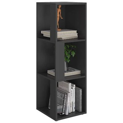 VidaXL Armoire d'angle Gris 33x33x100 cm Aggloméré 4 VidaXL Armoire d'angle Gris 33x33x100 cm Aggloméré – Image 4