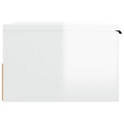 VidaXL Table de chevet murale Blanc brillant 34x30x20 cm 9 VidaXL Table de chevet murale Blanc brillant 34x30x20 cm -Casiers Soldes Boutique image 4 811388