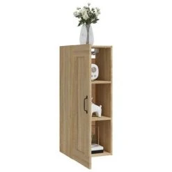 VidaXL Armoire suspendue Chêne sonoma 35x34x90 cm Bois d'ingénierie 9 VidaXL Armoire suspendue Chêne sonoma 35x34x90 cm Bois d'ingénierie -Casiers Soldes Boutique image 4 812477
