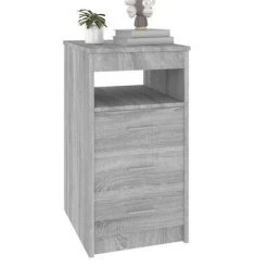 VidaXL Armoire à tiroirs Sonoma gris 40x50x76 cm Bois d'ingénierie -Casiers Soldes Boutique image 4 815094