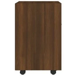 VidaXL Armoire appoint à roues Chêne marron 33x38x60 cm -Casiers Soldes Boutique image 4 815854