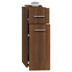 VidaXL Armoire apothicaire Chêne marron 20x45,5x60cm Bois d'ingénierie -Casiers Soldes Boutique image 4 815866