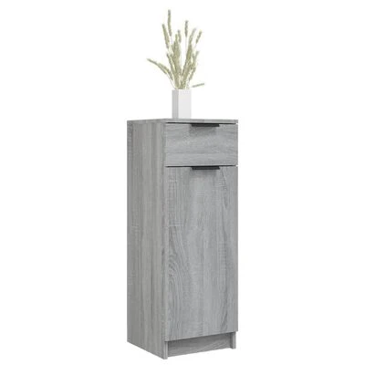 VidaXL Armoire de bain Sonoma gris 32x34x90 cm Bois d'ingénierie 4 VidaXL Armoire de bain Sonoma gris 32x34x90 cm Bois d'ingénierie – Image 4
