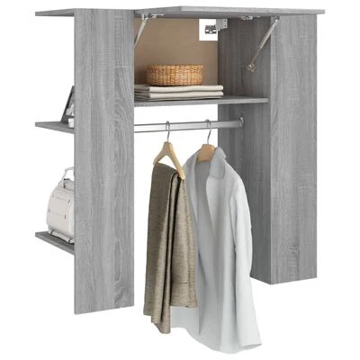 VidaXL Armoire de couloir Sonoma gris 97,5x37x99 cm Bois d'ingénierie 4 VidaXL Armoire de couloir Sonoma gris 97,5x37x99 cm Bois d'ingénierie – Image 4