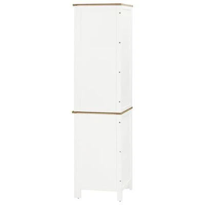 VidaXL Armoire d'angle 59x36x180 cm Bois de chêne massif 5 VidaXL Armoire d'angle 59x36x180 cm Bois de chêne massif – Image 5