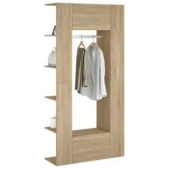 VidaXL Armoires de couloir 2 pcs Chêne Sonoma Bois d'ingénierie 10 VidaXL Armoires de couloir 2 pcs Chêne Sonoma Bois d'ingénierie -Casiers Soldes Boutique image 5 3082038