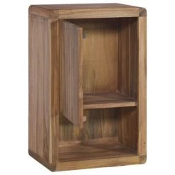 VidaXL Armoire murale de salle de bain 45x30x70 cm Bois de teck massif -Casiers Soldes Boutique image 5 320432