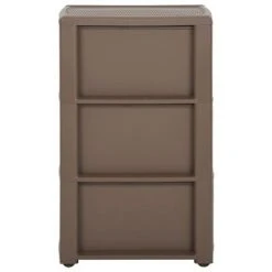 VidaXL Commode à 3 tiroirs Taupe 40x40x60 cm -Casiers Soldes Boutique image 5 327424