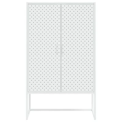 VidaXL Buffet haut Blanc 80x35x135 cm Acier 5 VidaXL Buffet haut Blanc 80x35x135 cm Acier – Image 5