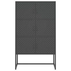 VidaXL Buffet haut Anthracite 80x35x135 cm Acier 10 VidaXL Buffet haut Anthracite 80x35x135 cm Acier -Casiers Soldes Boutique image 5 335879