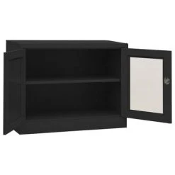 VidaXL Armoire de bureau Anthracite 90x40x70 cm Acier -Casiers Soldes Boutique image 5 335929