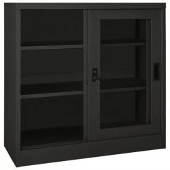 VidaXL Armoire à portes coulissantes Anthracite 90x40x90 cm Acier 10 VidaXL Armoire à portes coulissantes Anthracite 90x40x90 cm Acier -Casiers Soldes Boutique image 5 335957