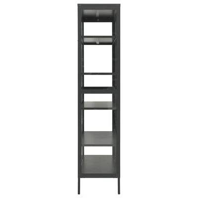 VidaXL Vitrine d'exposition Anthracite 90x40x180 cm Acier/verre trempé 5 VidaXL Vitrine d'exposition Anthracite 90x40x180 cm Acier/verre trempé – Image 5