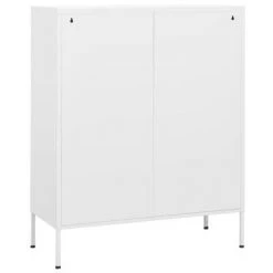 VidaXL Armoire de rangement Blanc 80x35x101,5 cm Acier 10 VidaXL Armoire de rangement Blanc 80x35x101,5 cm Acier -Casiers Soldes Boutique image 5 336143