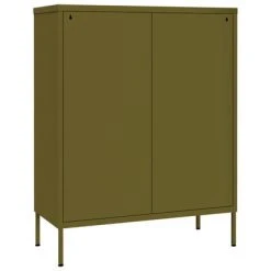 VidaXL Armoire à tiroirs Vert olive 80x35x101,5 cm Acier -Casiers Soldes Boutique image 5 336144