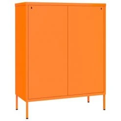 VidaXL Armoire à tiroirs Orange 80x35x101,5 cm Acier -Casiers Soldes Boutique image 5 336147
